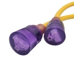 Parkworld 3 ft. 10/4 4-Wire Generator Y Adapter Cord 30 Amp 125-Volt NEMA L14-30P Plug to 2x 5-20/15R Receptacle Y Splitter -Extension Cords Sales Store parkworld generator cords 692323 4f 1000