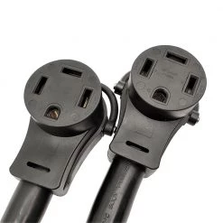 Parkworld 3 ft. 125/250-Volt 50 Amp Generator 4-Prong NEMA 14-60 Splitter NEMA 14-60P Plug to (2)14-60R Receptacle Y Adapter Cord -Extension Cords Sales Store parkworld generator cords 886191 4f 1000