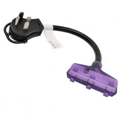 Parkworld 1.5 ft. 125-Volt 30-Amp Generator Cord NEMA 14-50P Plug to (3 ) NEMA 5-15R 15 Amp Household Female Adapter Cord -Extension Cords Sales Store parkworld generator cords 886245 1f 1000