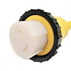 Parkworld 3 ft. 6/3 3-Wire Marine Shore Power 50 Amp 125-Volt Y Adapter Cord NEMA SS1-50P to (2) SS1-50R Receptacle Splitter Cord -Extension Cords Sales Store parkworld rv marine cords 60042 1f 1000