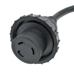 Parkworld 1.5 ft. 10/3 3-Wire RV/Marine 50 Amp 125-Volt 3-Prong Twist Lock SS1-50P to 30 Amp L5-30R Receptacle Adapter Cord(Black) -Extension Cords Sales Store parkworld rv marine cords 60301 1f 1000