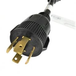 Parkworld 1 ft. 10/3 Generator 30 Amp 4-Prong Locking L14-30P Plug to RV 30 Amp 3-Prong TT-30R Adapter Cord (L14-30P to TT-30R) -Extension Cords Sales Store parkworld rv marine cords 691852 4f 1000