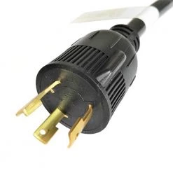 Parkworld 1 ft. 10/3 Generator 30 Amp 125-Volt 3-Prong Locking L5-30P Plug to RV 30 Amp TT-30R Adapter Cord(NEMA L5-30P to TT-30R） -Extension Cords Sales Store parkworld rv marine cords 691876 4f 1000