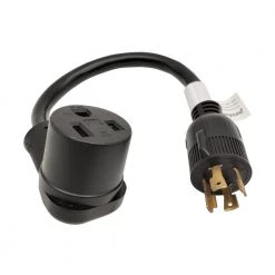 Parkworld 1.5 ft. 10/3 3-Wire Generator 30 Amp Locking 4-Prong Plug NEMA L14-30P to 50 Amp Welder 6-50R Receptacle Adapter Cord -Extension Cords Sales Store parkworld rv marine cords 691890a 1f 1000