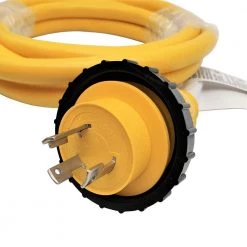 Parkworld 10 ft. 10/3 STW 3-Wire RV/Marine Shore Power 30 Amp to 50 Amp NEMA L5-30P to SS2-50R Adapter Cord -Extension Cords Sales Store parkworld rv marine cords 692002a c3 1000