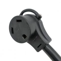 Parkworld 1.5 ft. 10/3 3-Wire RV 50 Amp to 30 Amp Electrical Power Dogbone Adapter Cord NEMA 14-50P to TT-30R -Extension Cords Sales Store parkworld rv marine cords 692408 4f 1000