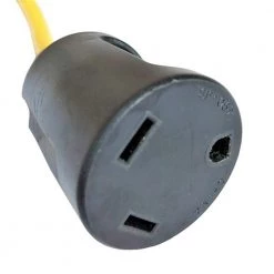 Parkworld 1 ft. 12/3 Household Regular 15 Amp 3-Prong 5-15P Plug to RV 30 Amp 3-Prong TT-30R Adapter Cord(NEMA 5-15P to TT-30R） -Extension Cords Sales Store parkworld rv marine cords 884845 1f 1000