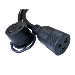 Parkworld 3 ft. 10/4 4-Wire RV Y-Adapter Cord NEMA L14-30P Plug to TT-30R & 5-20R Receptacle Y Splitter Cord -Extension Cords Sales Store parkworld rv marine cords 885873 4f 1000