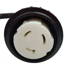 Parkworld 1.5 ft. 10/3 RV/Marine 30 Amp 125-Volt Locking L5-30P Plug to 50 Amp Marine Shore Power SS1-50R Adapter Cord in Black -Extension Cords Sales Store parkworld rv marine cords 885927 1f 1000