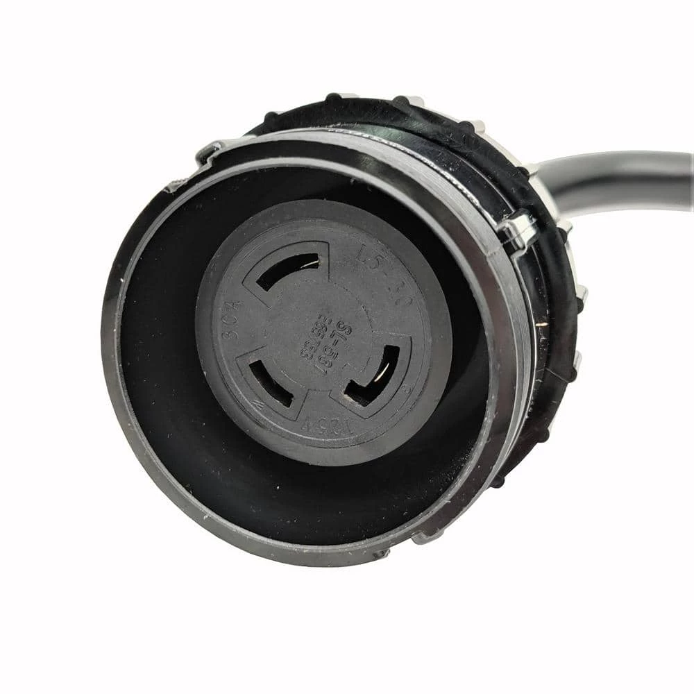 Parkworld 15 ft. 10/3 STW RV Shore Power 30 Amp 125-Volt TT-30P to Twist Locking L5-30R Adapter Extension Cord 6 Parkworld 15 ft. 10/3 STW RV Shore Power 30 Amp 125-Volt TT-30P to Twist Locking L5-30R Adapter Extension Cord - Image 4