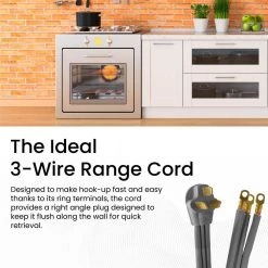 Power By Go Green 6 ft. 6/2 and 8/1 3-Wire Range Cord 12 Power By Go Green 6 ft. 6/2 and 8/1 3-Wire Range Cord -Extension Cords Sales Store power by go green appliance extension cords gg 27006 1f 1000