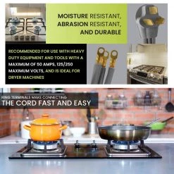 Power By Go Green 6 ft. 6/2 and 8/1 3-Wire Range Cord 15 Power By Go Green 6 ft. 6/2 and 8/1 3-Wire Range Cord -Extension Cords Sales Store power by go green appliance extension cords gg 27006 76 1000