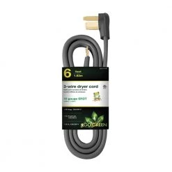 Power By Go Green 6 ft. 10-Gauge SRDT Dryer Cord