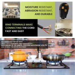 Power By Go Green 4 ft. 6/2 and 8/2 4-Wire Range Cord -Extension Cords Sales Store power by go green appliance extension cords gg 27204 76 1000