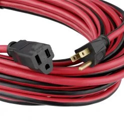 Husky 50 ft. 14/3 Medium-Duty Indoor/Outdoor Extension Cord -Extension Cords Sales Store red black husky general purpose cords hd 277 541 1f 1000