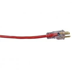 Southwire 25 ft. 14/3 SJTW Heavy-Duty 15 Amp General Purpose Extension Cord with Lighted End -Extension Cords Sales Store red southwire general purpose cords 2487sw8804 4f 1000