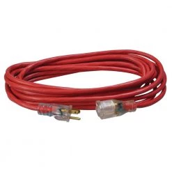 Southwire 25 ft. 14/3 SJTW Heavy-Duty 15 Amp General Purpose Extension Cord with Lighted End