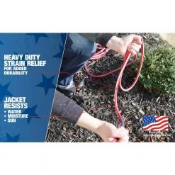 Southwire 75 ft. 12/3 SJTW Outdoor Heavy-Duty Extension Cord with Power Light Plug 10 Southwire 75 ft. 12/3 SJTW Outdoor Heavy-Duty Extension Cord with Power Light Plug -Extension Cords Sales Store red white blue southwire general purpose cords 65301usa01 4f 1000