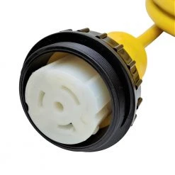 Parkworld 50 ft. 10/3 RV 30 Amp 125-Volt L5-30P Plug to Marine 50 Amp 125-Volt SS1-50R Shore Power Adapter Cord(L5-30P to SS1-50R) -Extension Cords Sales Store rv marine cords 62442y 4f 1000