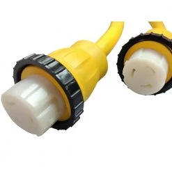 Parkworld 3 ft. STW 6/3+8/1 50 Amp 125/250-Volt SS2-50P to (2) SS1-50R 50 Amp 125-Volt Marine Shore Power Splitter Extension Cord -Extension Cords Sales Store rv marine cords 885804 1f 1000