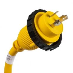 FIRST DEFENSE 1 ft. 30 Amp Portable 3 Conductor Plug-in Marine Surge Protector -Extension Cords Sales Store rv marine cords mar 260 30 4f 1000