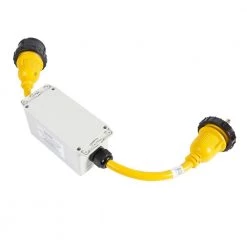 FIRST DEFENSE 1 ft. 30 Amp Portable 3 Conductor Plug-in Marine Surge Protector -Extension Cords Sales Store rv marine cords mar 260 30 fa 1000