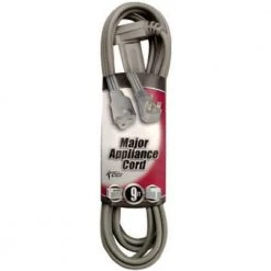 Southwire 9 ft. 14/3 SPT-3 3-Wire 15-Amp Air Conditioner/Major Appliance Power Cord with NEMA 6-15 Plug