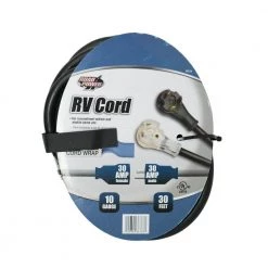 Southwire 30 ft. 10/3 STW 30-Amp RV Power Extension Cord with Power Light Lighted Plug