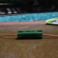 Twist and Seal Cord Protect Outdoor Extension Cord Cover and Plug Protection, Green (2-Pack) -Extension Cords Sales Store twist and seal extension cord accessories tscp g 2pk pb 31 1000