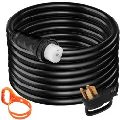 VEVOR 50 ft. Generator Cord 50 Amp Extension Cord 110-Volt Generator Cord with Twist Lock Connectors