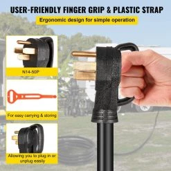 VEVOR 50 ft. Generator Cord 50 Amp Extension Cord 110-Volt Generator Cord with Twist Lock Connectors -Extension Cords Sales Store vevor generator cords fdjycx50ftx50acz1v1 fa 1000