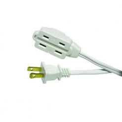 HDX 6 ft. 16/2 Indoor Cube Tap Extension Cord, White -Extension Cords Sales Store white hdx general purpose cords hd 145 017 d4 1000