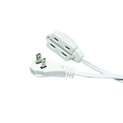 HDX 12 ft. 16/2 Indoor Tight Space Cube Tap Extension Cord, White -Extension Cords Sales Store white hdx general purpose cords hd 342 417 d4 1000