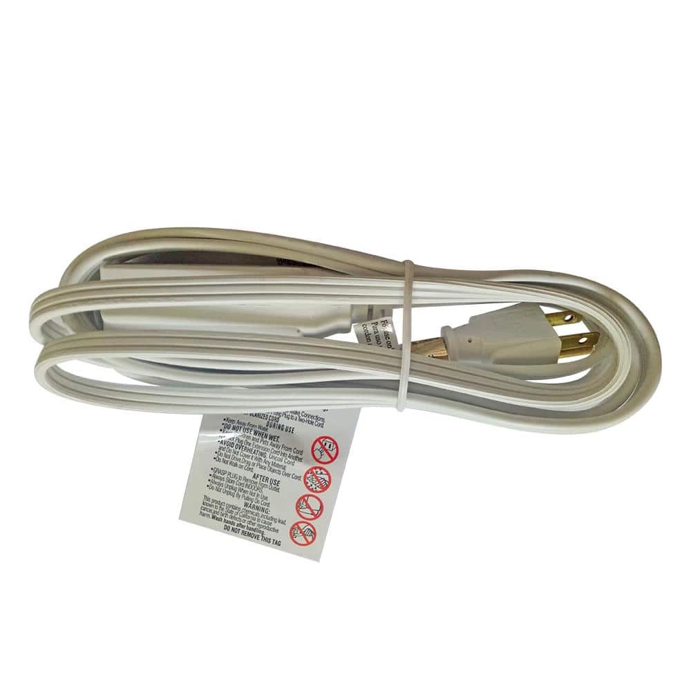 HDX 8 ft. 16/3 Indoor Banana Tap Extension Cord, White 4 HDX 8 ft. 16/3 Indoor Banana Tap Extension Cord, White - Image 2