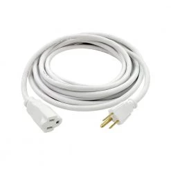 HDX 15 ft. 16/3 Indoor/Outdoor Extension Cord, White -Extension Cords Sales Store white hdx general purpose cords sjtw16315wh 44 1000