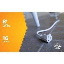 Southwire 8 ft. 16/3 Outdoor Extension Cord in White 9 Southwire 8 ft. 16/3 Outdoor Extension Cord in White -Extension Cords Sales Store white southwire general purpose cords 277563 4f 1000