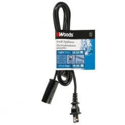 Woods 6 ft. 18/2 2-Wire 294 HPN Appliance Power Cord