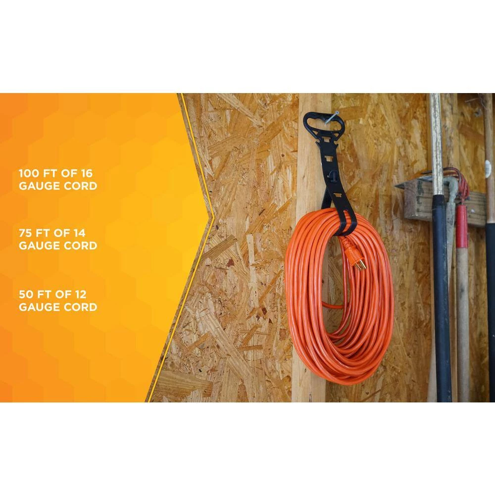 Woods 150 ft. 16/3 AWG Carry Strap for Cords, Black 6 Woods 150 ft. 16/3 AWG Carry Strap for Cords, Black - Image 4