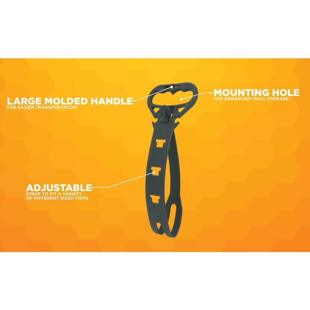 Woods 150 ft. 16/3 AWG Carry Strap for Cords, Black 5 Woods 150 ft. 16/3 AWG Carry Strap for Cords, Black - Image 3