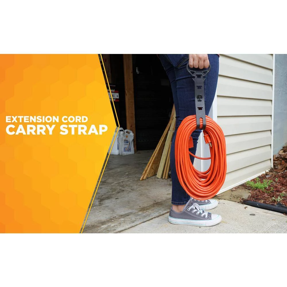 Woods 150 ft. 16/3 AWG Carry Strap for Cords, Black 4 Woods 150 ft. 16/3 AWG Carry Strap for Cords, Black - Image 2