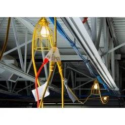 Bergen Industries 100 ft. 12/3 SJTW 15 Amp/125-Volt Outdoor Triple Tap Extension Cord, Yellow -Extension Cords Sales Store yellow bergen industries general purpose cords oc1001233t fa 1000