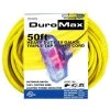 DUROMAX 50 ft. 10/3-Gauge Triple Tap Heavy-Duty Extension Power Cord -Extension Cords Sales Store yellow duromax general purpose cords xpc10050c 64 1000