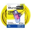 DUROMAX 100 ft. 10/3-Gauge Triple Tap Extension Power Cord -Extension Cords Sales Store yellow duromax general purpose cords xpc10100c 64 1000