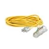EASTMAN 50 ft. 12/3 SJTOW Triple-Outlet Extension Cord with Indicator Light -Extension Cords Sales Store yellow eastman general purpose cords 60990 64 1000