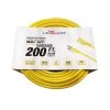 LifeSupplyUSA 200 ft. 16/3 SJT 6 Amp 125-Volt 750-Watt Lighted End Indoor/Outdoor Heavy-Duty Extension Cord