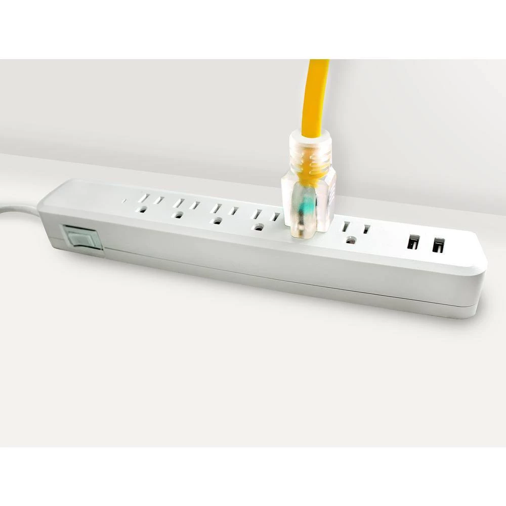 LifeSupplyUSA 12/3 100 ft. SJT 15 Amp, 125-Volt 1875-Watt Lighted End Indoor/Outdoor Heavy-Duty Extension Cord (5-Pack) 7 LifeSupplyUSA 12/3 100 ft. SJT 15 Amp, 125-Volt 1875-Watt Lighted End Indoor/Outdoor Heavy-Duty Extension Cord (5-Pack) - Image 5