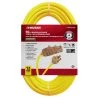 Husky 50 ft. 12/3 Lighted Triple Tap Extension Cord -Extension Cords Sales Store yellow husky general purpose cords 76050hy 64 1000