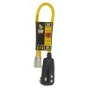 Yellow Jacket 2 ft. 12/3 SJTW Right Angle GFCI Heavy-Duty Extension Cord with Power Light Plug 2 Yellow Jacket 2 ft. 12/3 SJTW Right Angle GFCI Heavy-Duty Extension Cord with Power Light Plug -Extension Cords Sales Store yellow jacket gfci plugs 2877 64 1000