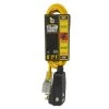 Yellow Jacket 6 ft. 14/3 SJTW Right Angle GFCI Medium-Duty Extension Cord with Power Light Plug -Extension Cords Sales Store yellow jacket gfci plugs 2879 64 1000