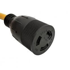 Parkworld 50 ft. SJTW 12/3 20 Amp 250-Volt Twist Lock NEMA L6-20 Extension Cord -Extension Cords Sales Store yellow parkworld general purpose cords 885675 1f 1000